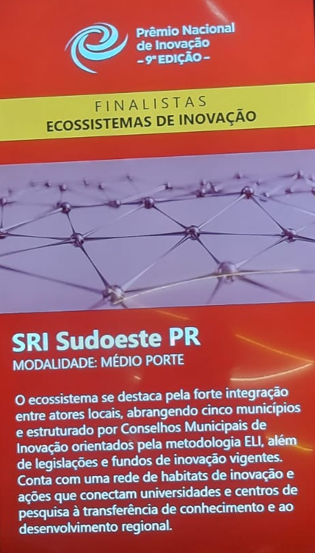 Sudoeste é vencedor no Prêmio Nacional de Inovação