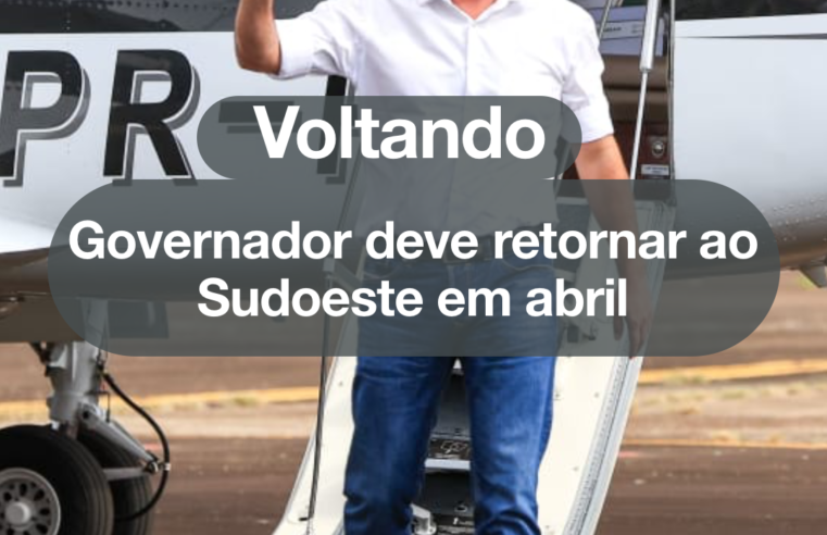 Governador Ratinho Jr. volta ao Sudoeste no início de abril