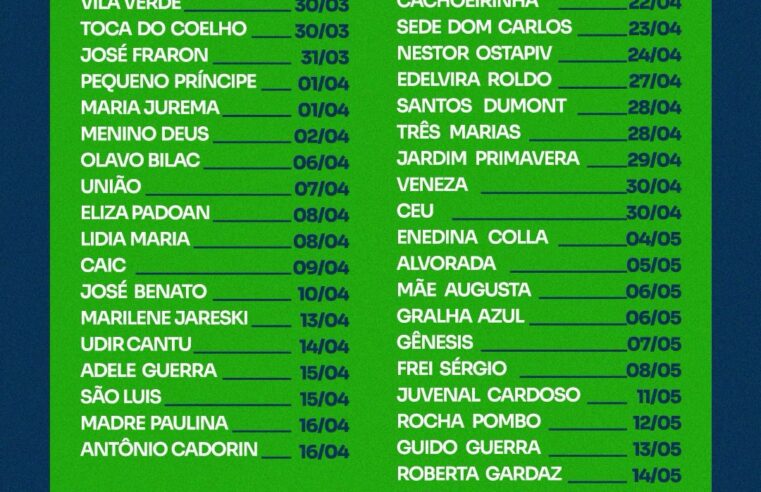 Educação divulga previsão para o corte de grama nas unidades de ensino da rede municipal