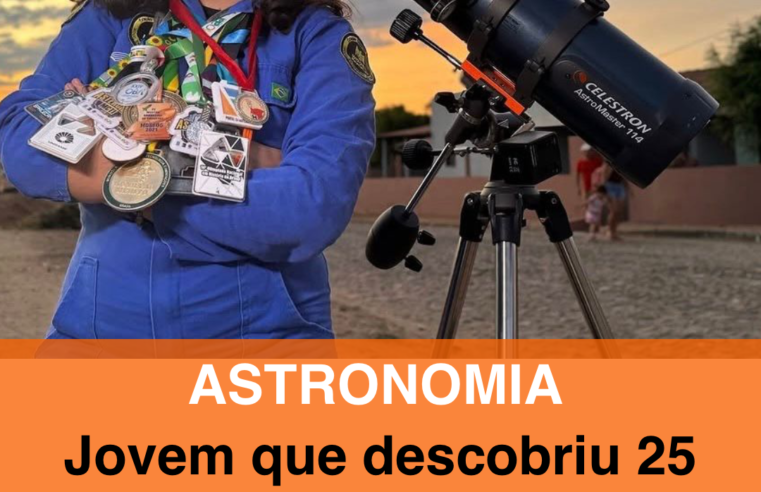 Jovem que descobriu 25 asteroides participa de congresso em Francisco Beltrão