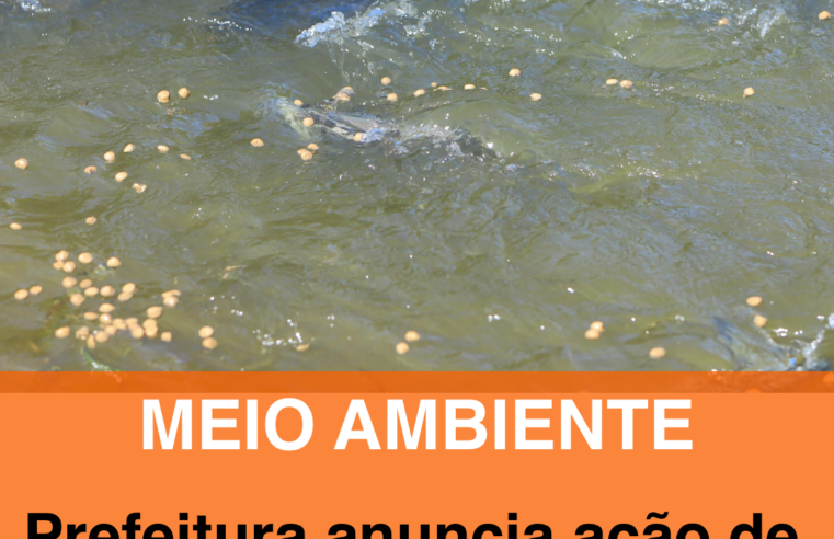 Prefeitura anuncia ação de despesca nos lagos do Parque do Alvorecer