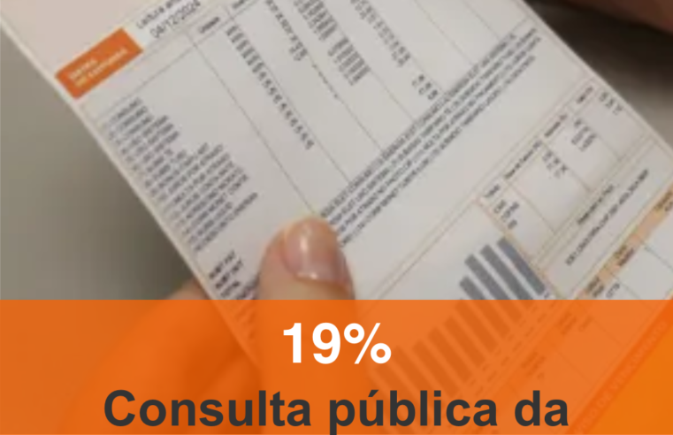 Conta de energia pode subir 19%