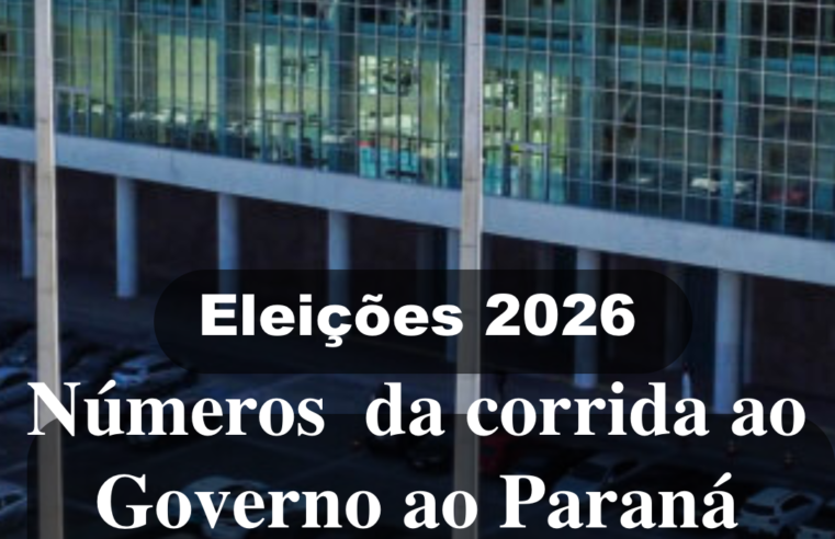 Números da nova pesquisa sobre a corrida ao Governo do Paraná