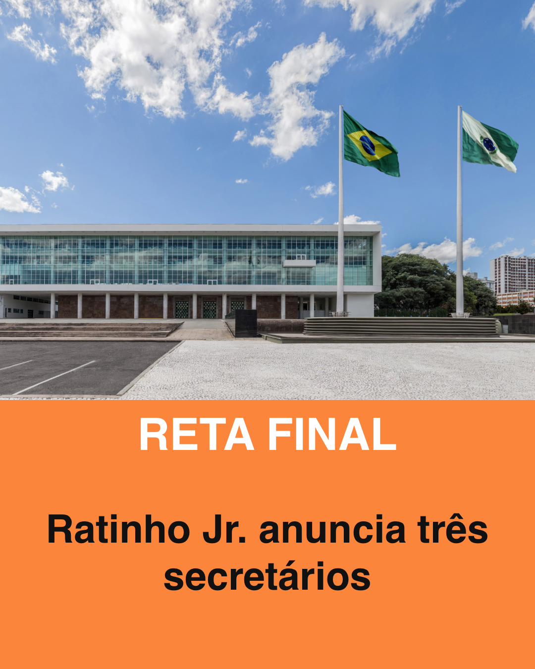 Ratinho Jr. anuncia três secretários