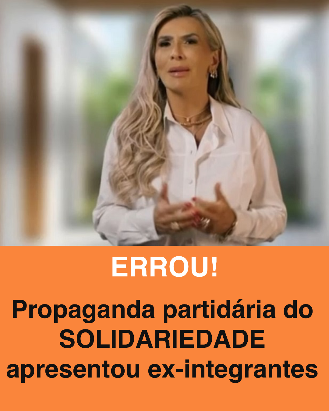 Partido Solidariedade inclui ex-integrantes em material publicitário
