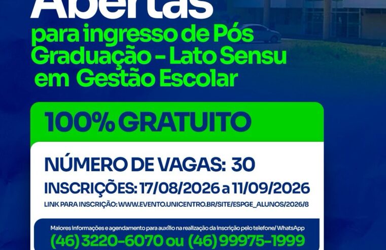 UAB abre inscrições para Pós-Graduação em Gestão Escolar