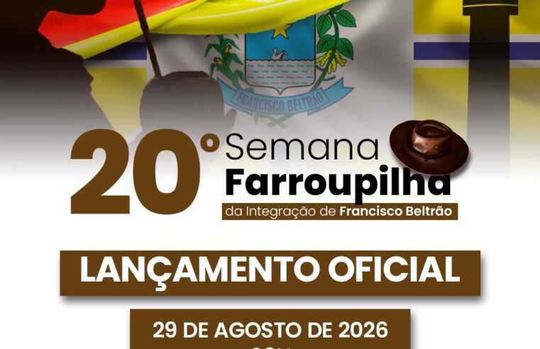 *20ª Semana Farroupilha é lançada em Francisco Beltrão