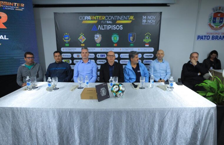 Copa Intercontinental de de Futsal 2026 é lançada em Pato Branco