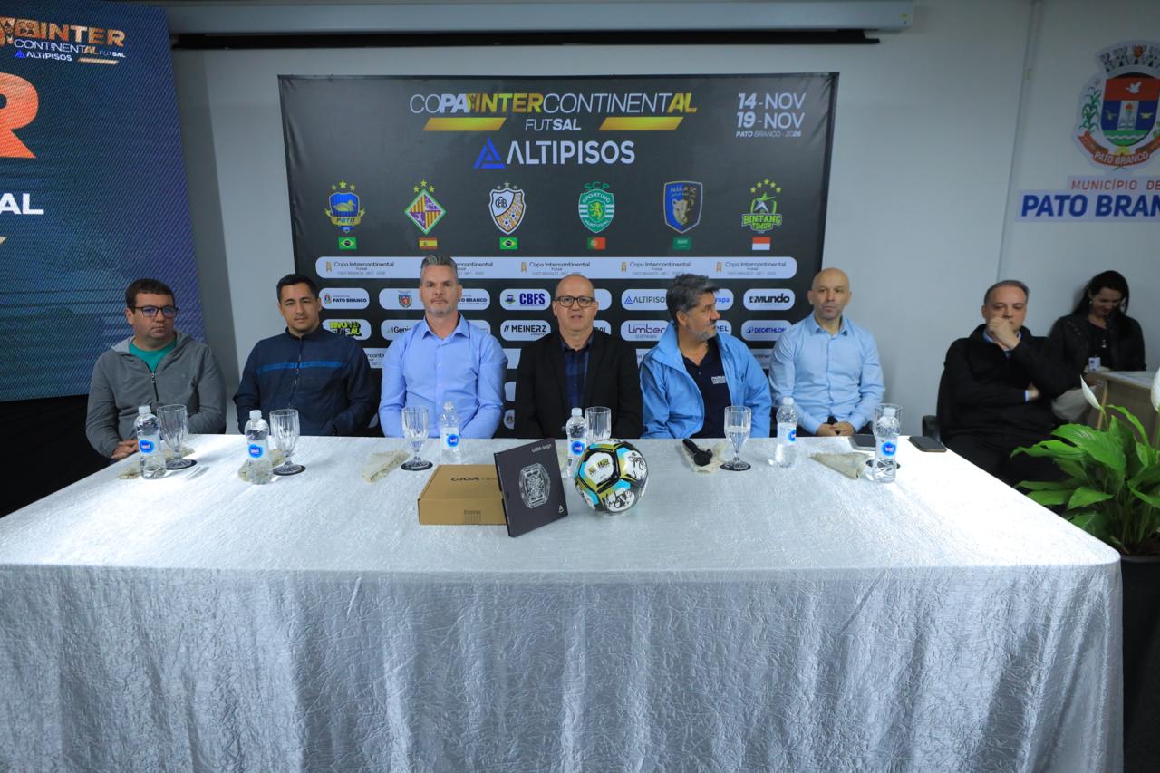 Copa Intercontinental de de Futsal 2026 é lançada em Pato Branco