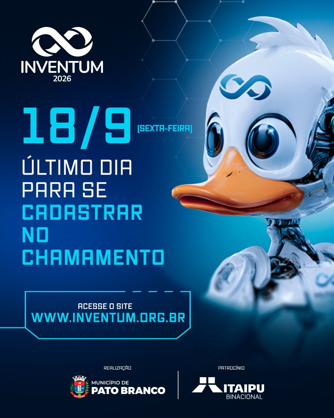 INVENTUM 2026: Termina nesta sexta-feira (18) prazo para cadastramento de patrocinadores e expositores