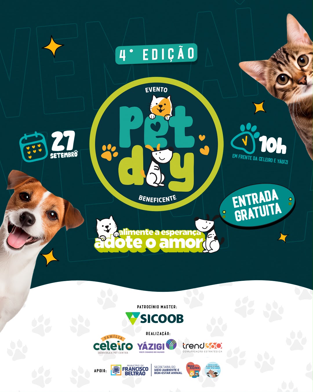 4ª Pet Day movimenta Francisco Beltrão neste domingo