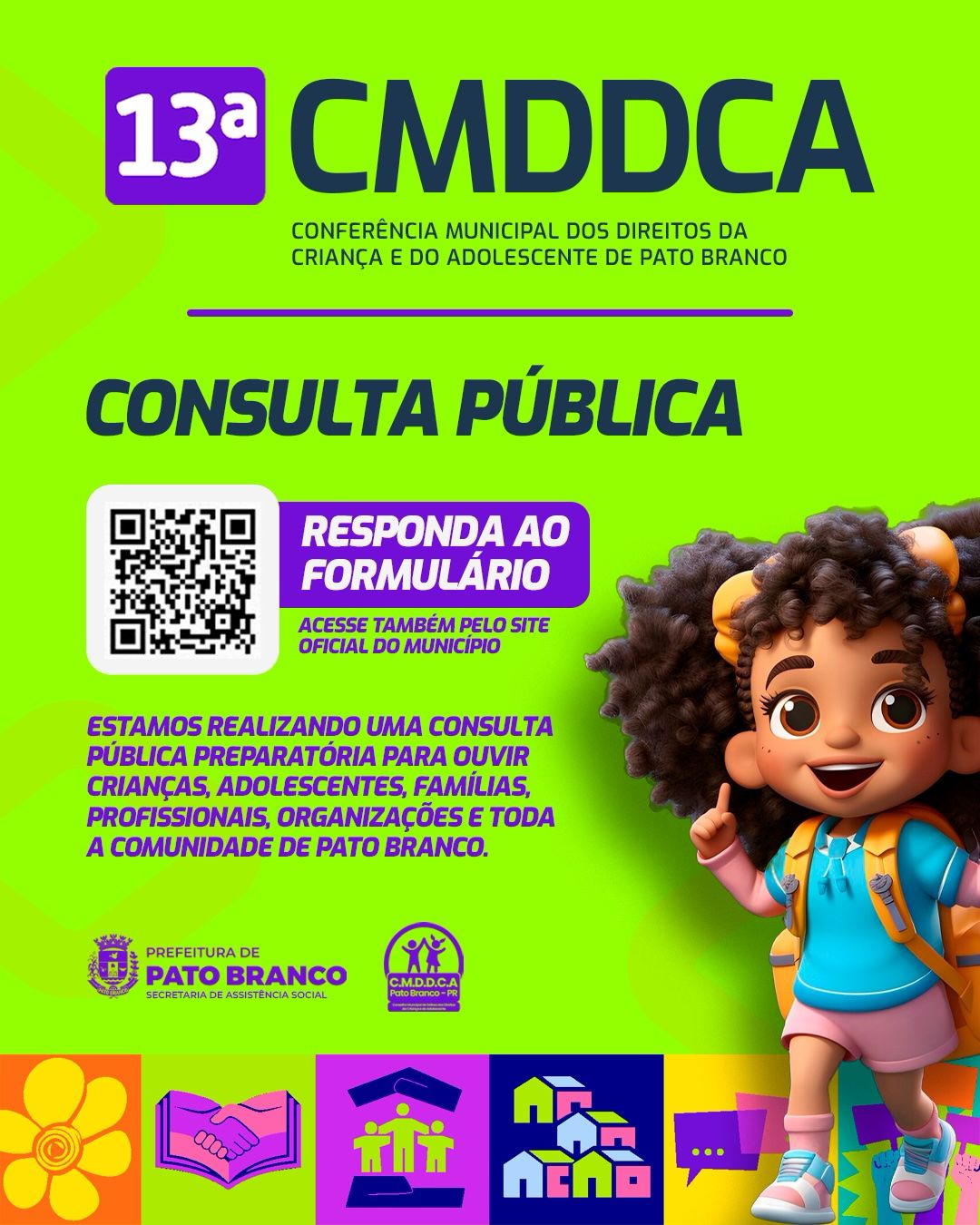 Consulta Pública prepara 13ª Conferência dos Direitos da Criança e do Adolescente em Pato Branco