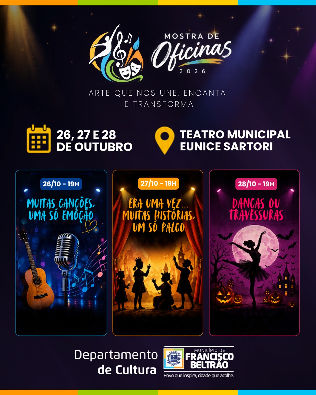 Música, teatro e dança marcam a 2ª Mostra Cultural de Francisco Beltrão